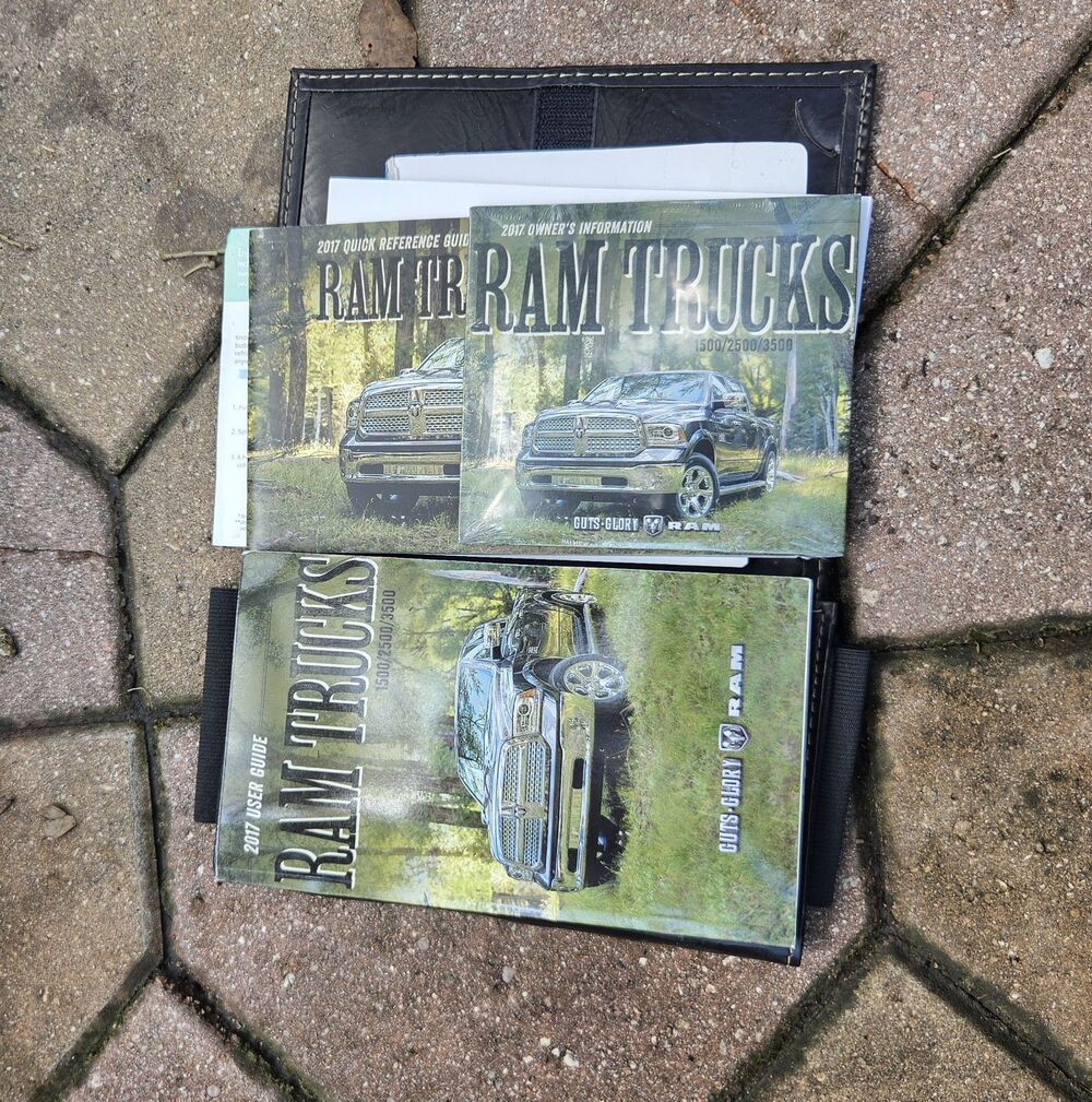 2017 RAM 1500 2500 3500 Owners Manual Set User Guide OEM Case...